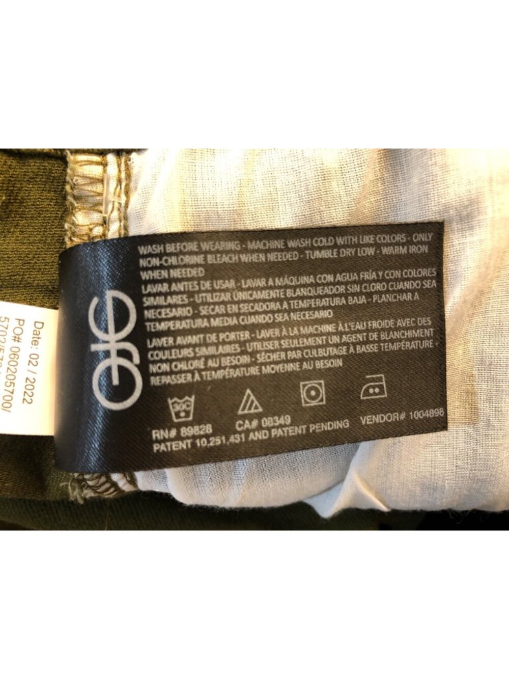 Gloria Vanderbilt Amanda Slimming High Rise Tapered Leg Olive Jeans Size 10 Ave - Picture 11 of 12